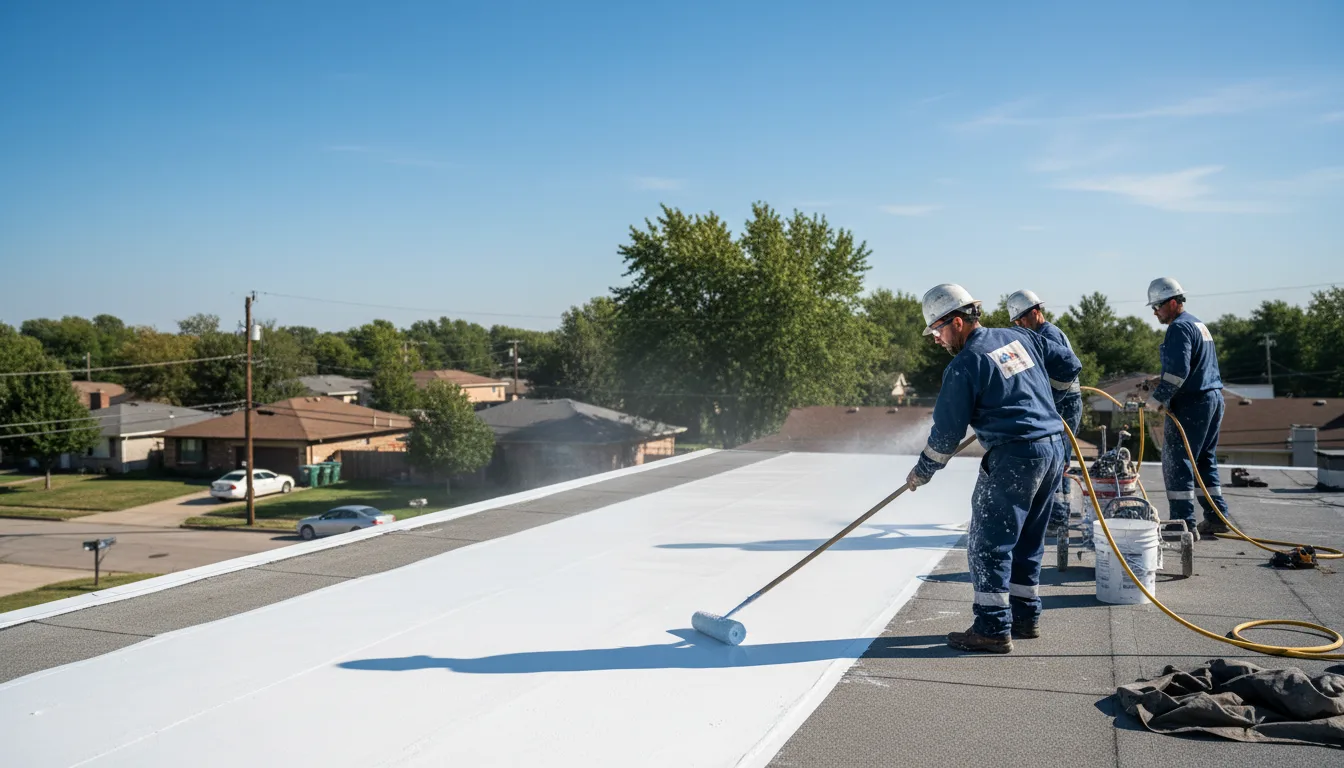 Commercial roof coating in Post Mills, VT near me